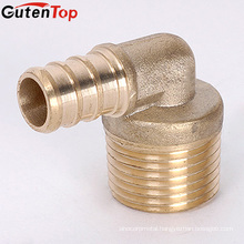 Guten top 1/2" PEX X 1/2" MALE SWEAT ELBOW BRASS CRIMP FITTINGS - LEAD FREE